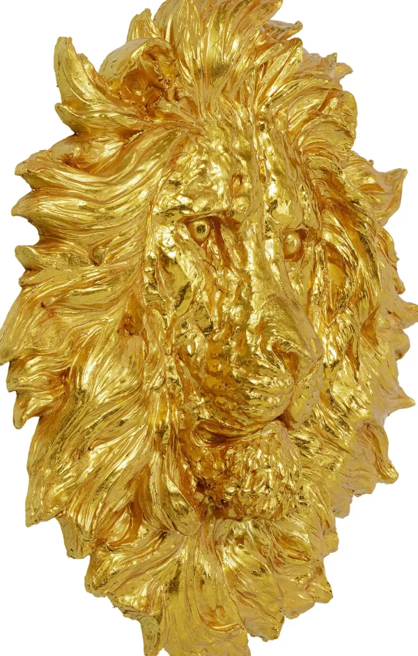 Decorazione da parete Lion Head oro 90x100cm - KARE