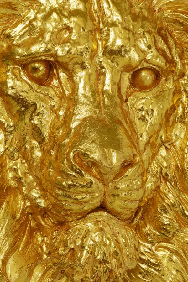 Decorazione da parete Lion Head oro 90x100cm - KARE