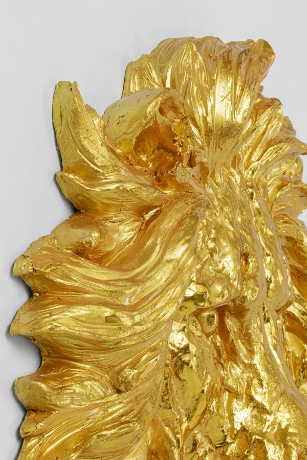 Decorazione da parete Lion Head oro 90x100cm - KARE