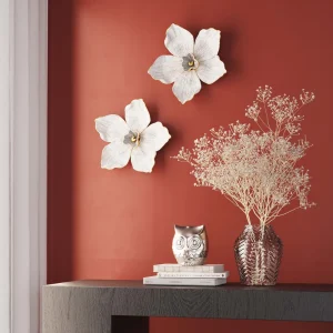 DECORAZIONE DA PARETE ORCHID BIANCO 25CM - KARE