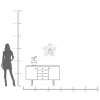 Decorazione Da Parete Orchid Bianco 54cm - KARE