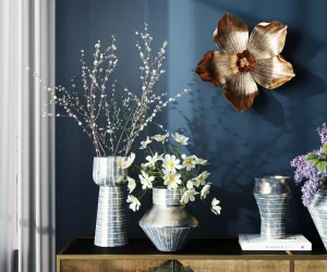 Decorazione da parete Orchidea oro 44 cm - KARE