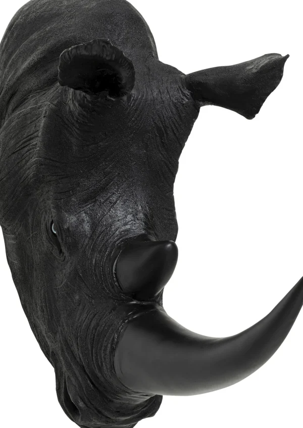 Decorazione da parete Rhino Head Antique nero 22x4 - KARE