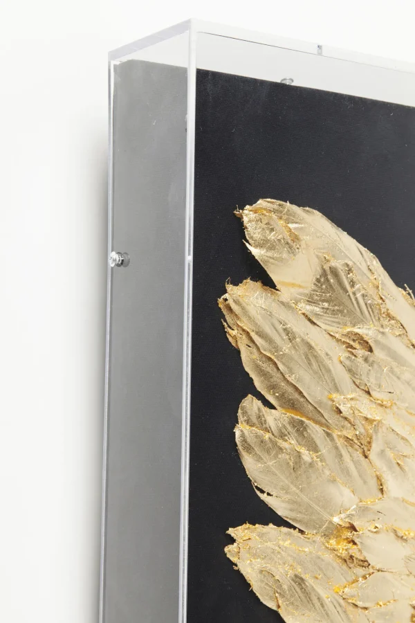 Decorazione da parete wings oro/nero 120x120 cm - KARE