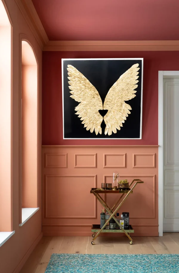 Decorazione da parete wings oro/nero 120x120 cm - KARE