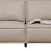 Divano 3 posti Victor pelle grigio 233cm - KARE