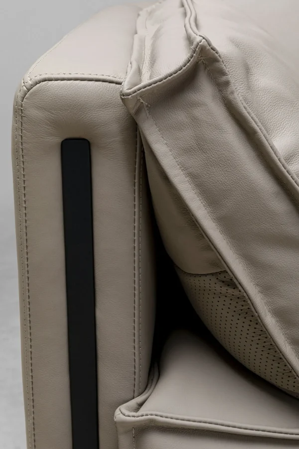 Divano 3 posti Victor pelle grigio 233cm - KARE