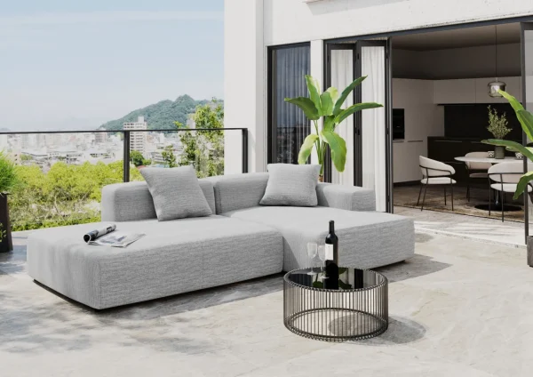 Divano angolo Laguna Outdoor grigio - KARE
