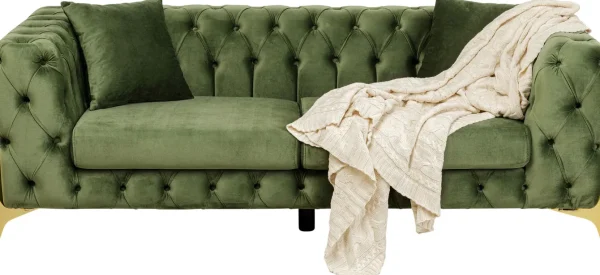 Divano Bellissima 2 posti velluto verde 200cm - KARE
