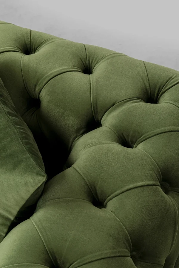 Divano Bellissima 2 posti velluto verde 200cm - KARE