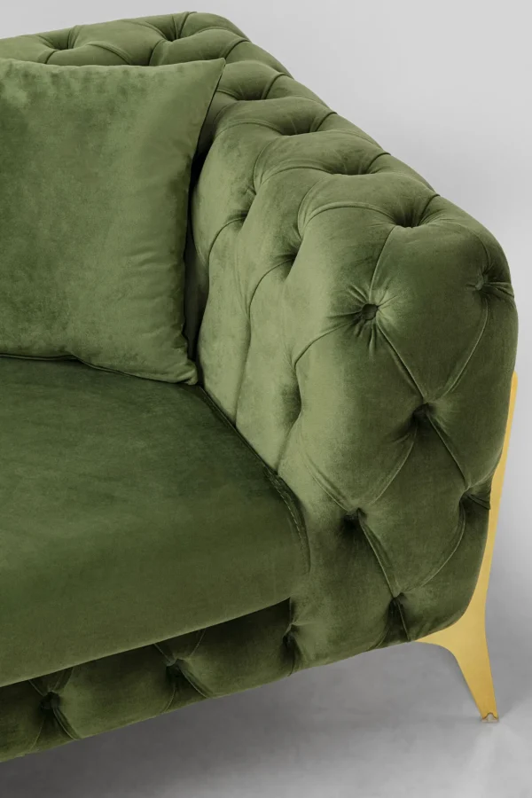Divano Bellissima 2 posti velluto verde 200cm - KARE