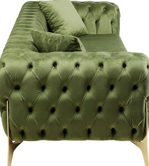 Divano Bellissima 3-posti verde 240cm - KARE