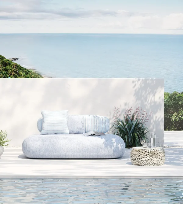 Divano Blue Marlin 2,5-posti Outdoor blu - KARE