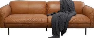 Divano Calgary Pelle Marrone Chiaro 228cm - KARE