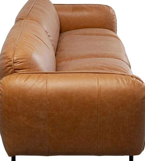 Divano Calgary Pelle Marrone Chiaro 228cm - KARE