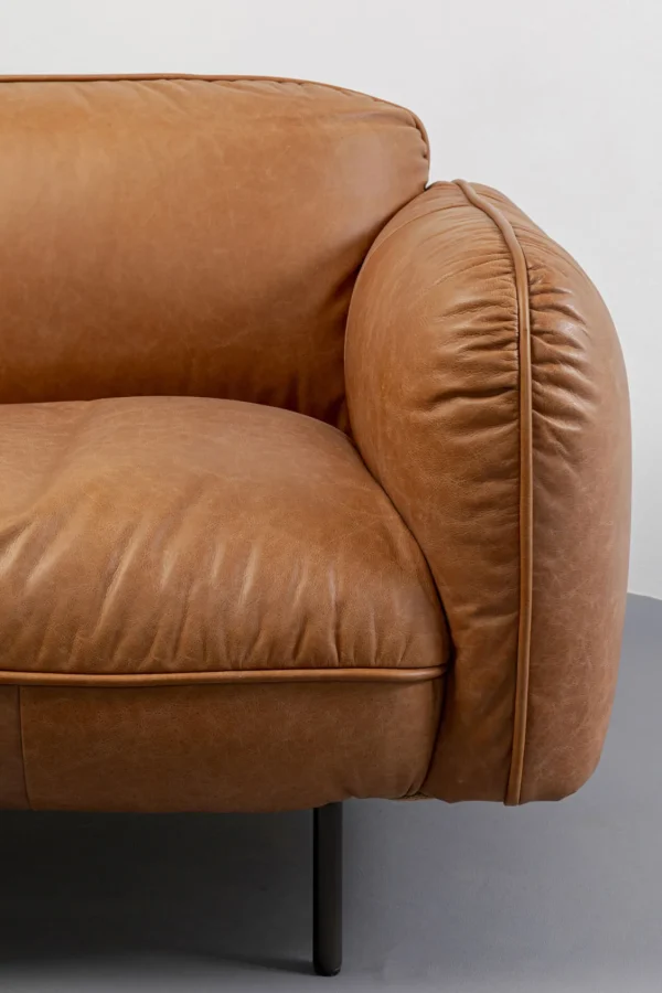 Divano Calgary Pelle Marrone Chiaro 228cm - KARE
