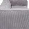 Divano Cubetto Cord 3-posti grigio chiaro 220cm - KARE