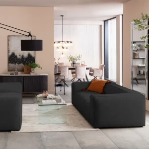 Divano Cubetto 3-posti grigio scuro 220cm - KARE