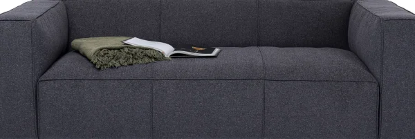 Divano Cubetto 3-posti grigio scuro 220cm - KARE