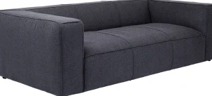 Divano Cubetto 3-posti grigio scuro 220cm - KARE