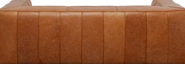 Divano Cubetto 3-Posti Pelle Marrone Chiaro 220cm - KARE