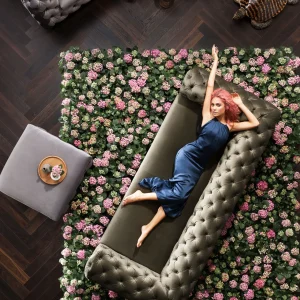 Divano Desire 3-Posti Verde Khaki - KARE