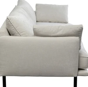 Divano Edna 3-posti crema 245cm - KARE