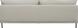 Divano Edna 3-posti crema 245cm - KARE