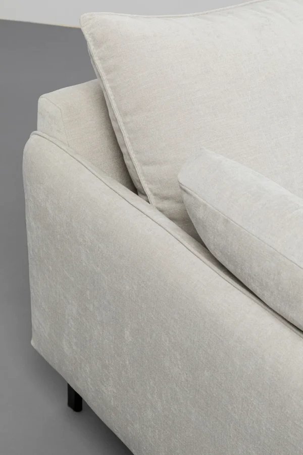 Divano Edna 3-posti crema 245cm - KARE