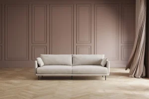 Divano Edna 3-posti crema 245cm - KARE