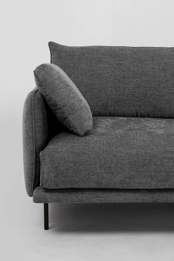 Divano Edna 3-posti grigio 245cm - KARE