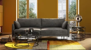 Divano Edna 3-posti grigio 245cm - KARE