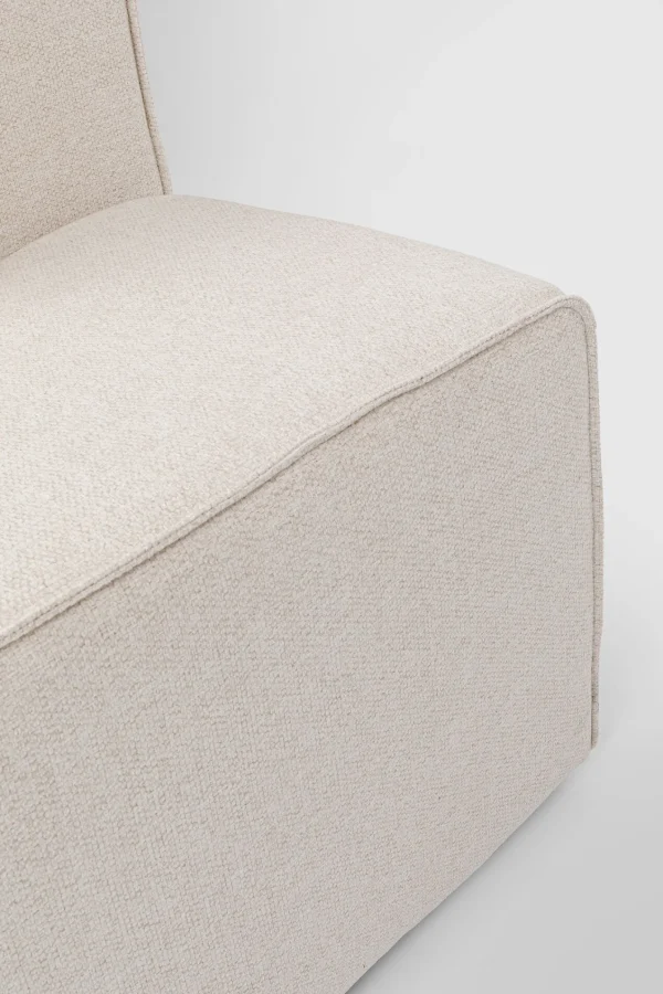 Divano Infinity Elements ottomano crema sinistra 182cm - KARE