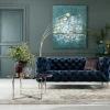 DIVANO LOOK 2-POSTI VELLUTO BLU - KARE