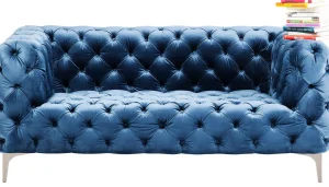 DIVANO LOOK 2-POSTI VELLUTO BLU - KARE