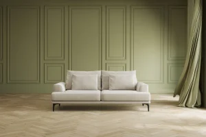 Divano Napoli 3-posti crema 227cm - KARE