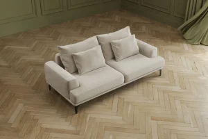 Divano Napoli 3-posti crema 227cm - KARE