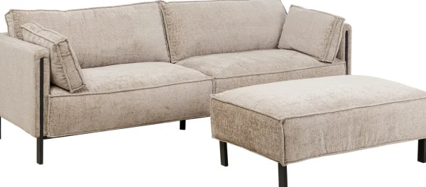Divano 3-posti Victor Beige 233cm - KARE