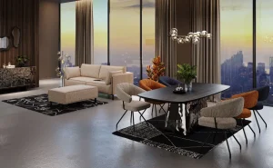 Divano 3-posti Victor Beige 233cm - KARE