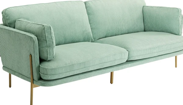 Divano Shirly 3-posti verde 221cm - KARE