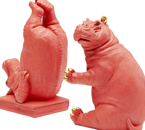 Fermalibro Hippo rosa (2/set) - KARE