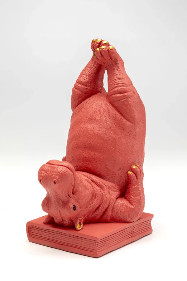Fermalibro Hippo rosa (2/set) - KARE