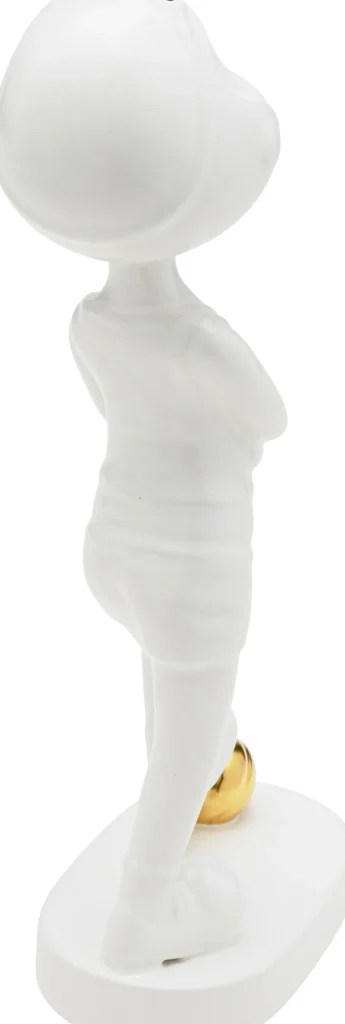 Figura decorativa Ball Girl bianco 29cm - KARE