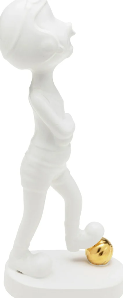 Figura decorativa Ball Girl bianco 29cm - KARE