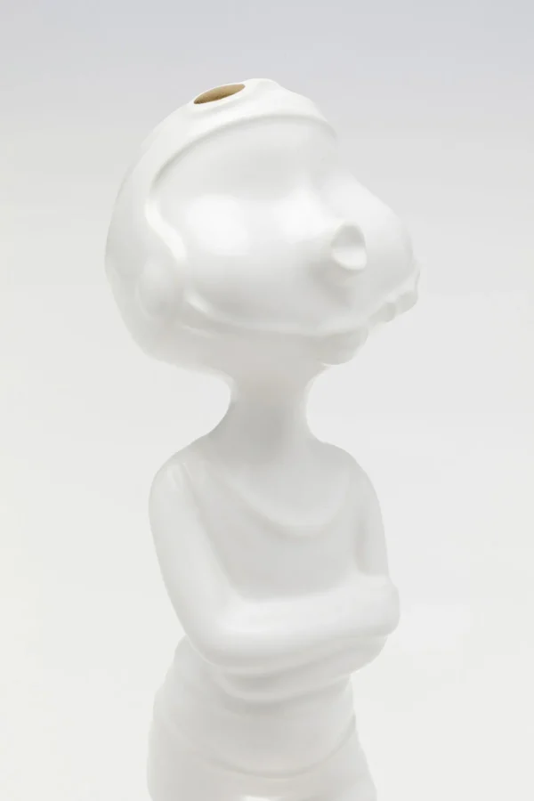 Figura decorativa Ball Girl bianco 29cm - KARE