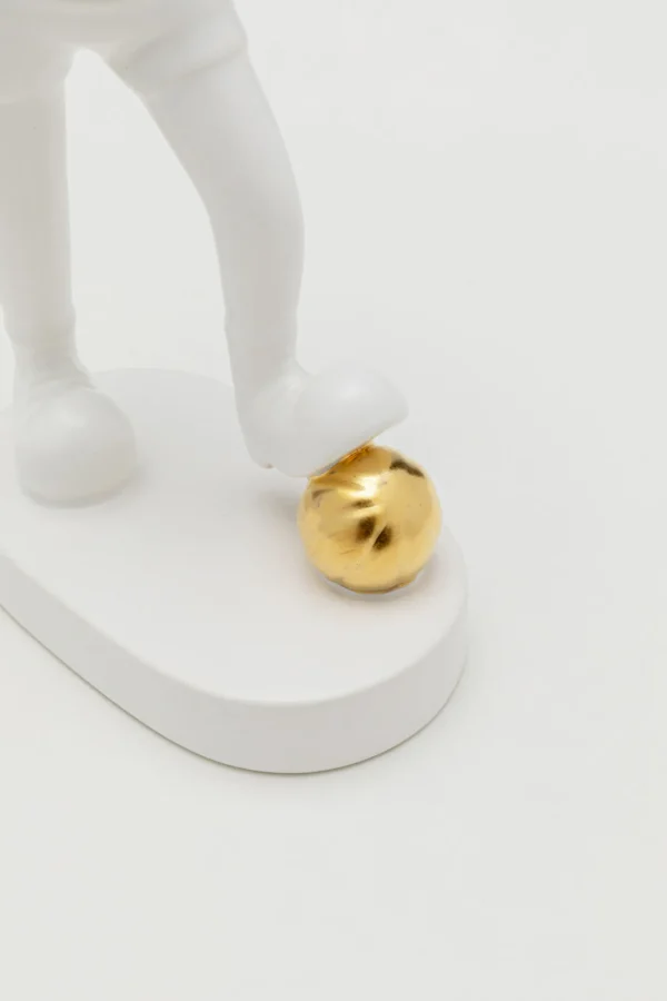 Figura decorativa Ball Girl bianco 29cm - KARE