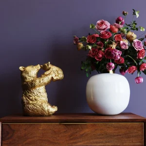 Figura decorativa Bear Lucky Mom oro 27cm - KARE