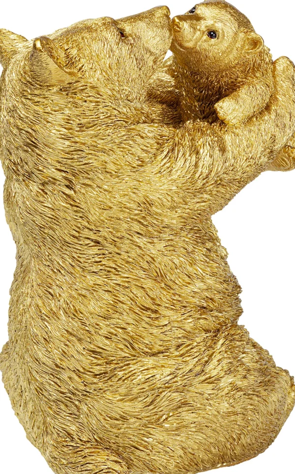 Figura decorativa Bear Lucky Mom oro 27cm - KARE