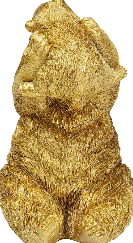 Figura decorativa Bear Lucky Mom oro 27cm - KARE