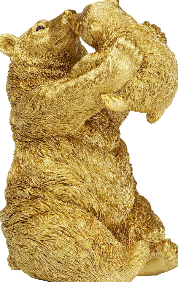 Figura decorativa Bear Lucky Mom oro 27cm - KARE